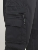 JACK JONES Erkek Siyah Cargo Pantolon 12260913 - 7