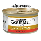 Purina Gourmet Gold Kıyılmış Sığır Etli Konserve Kedi Maması 85 g x 24 Adet - 1
