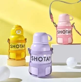 Shotay Turtle Çocuk Termos Matara 520Ml Sarı - 4