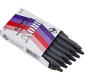 Brons Tebeşir Yağlı 12Li Siyah - 1