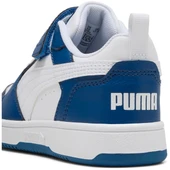 Puma Rebound V6 Lo AC+PS Beyaz/Mavi Çocuk Ayakkabı / Sneaker -  397419 21 - 5