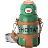 Shotay Turtle Çocuk Termos Matara 520Ml Yeşil - 1