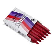 Brons Tebeşir Yağlı 12Li Kırmızı - 1