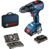 BOSCH GSR 18V-50 + 43 parça vidalama seti - 1