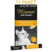 Miamor Multi Vitamin Cream Kedi Ödül Maması 6×15g 11 PAKET - 1