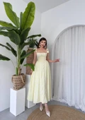 Khalesı Omuz Bağlamalı Elbise - 3