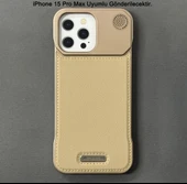 iPhone 15 Pro Max Parfümlü Koku Hazneli MagSafe Uyumlu Deri Kılıf thumbnail 4