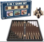 Star 3'ü 1 Arada Oyun Seti Tavla - Satranç - Dama thumbnail 1