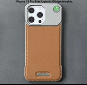 iPhone 15 Pro Max Parfümlü Koku Hazneli MagSafe Uyumlu Deri Kılıf thumbnail 5