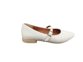 Merry Pace 2343340Z Tek Bant Dar Kalıp Yuvarlak Burun Günlük Kadın Babet Ayakkabı - 1