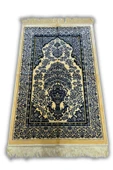 Buhara Tekstil Güldanlık Lacivert Dokuma Kalın Seccade - 1