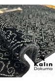 Buhara Tekstil Kubbe ve Kalp Ritmi Desenli Kalın Kadife Seccade - 2
