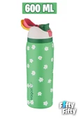 Vagonlife 600 ML Tek Kapak Çift Kullanım Pipetli/Pipetsiz Taşıma Kulplu Çelik Termos -FFVGN044ML600Desenli - 8