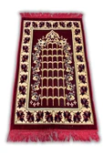 Buhara Tekstil Osmanlı Revaklı Bordo Dokuma Seccade - 1