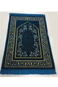 Dokumacı Kadife Namaz Seccadesi Lüx-mavi - 2