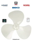Rubenis Raks Vestel Beko Fakir 3 Kanat Vantilatör Pervanesi 36 cm - 1