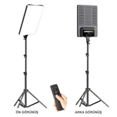 Gdx P300TS BiColor Fotoğrafçılık ve Stüdyo Aydınlatması 80 Watt LED Video Panel Sürekli Işık Tekli Set - 1