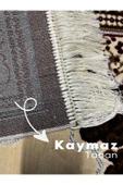 Buhara Tekstil Gül Motifli Altın Sarısı Kadife Seccade - 3