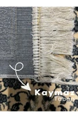 Buhara Tekstil Çiçek Desenli Altın Sarısı Kadife Seccade - 3