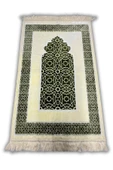 Buhara Tekstil Selçuk Motifli Yeşil Dokuma Kalın Seccade - 1