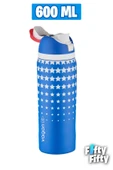 Vagonlife 600 ML Tek Kapak Çift Kullanım Pipetli/Pipetsiz Taşıma Kulplu Çelik Termos -FFVGN044ML600Desenli - 3
