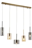 AVONNI AV-60043-5EY-BF Eskitme Kaplama Modern Avize E14 Metal Cam 70x15cm - 1