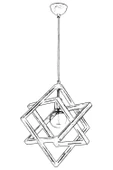 AVONNI AV-60160-1G Eskitme Kaplama Modern Avize E27 Ahşap Metal 30cm - 4