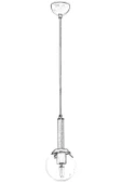 AVONNI AV-60216-1E Eskitme Kaplama Modern Avize E27 Metal Cam 15cm - 3