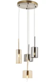 AVONNI AV-60043-4ET-BF Eskitme Kaplama Modern Avize E14 Metal Cam 35cm - 1