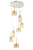 AVONNI AV-60043-7KT Krom Kaplama Modern Avize E14 Metal Cam 45cm - 1