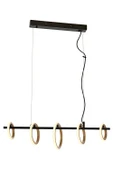 AVONNI AV-60359-5Y-BSY Sarı/Siyah Boyalı Modern Avize LED Metal Pleksi 80x20cm - 1