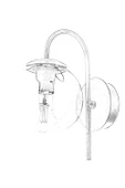 AVONNI AP-60327-1BSY Siyah Boyalı Aplik E27 Metal Cam 20cm - 2