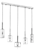 AVONNI AV-60043-5EY-BF Eskitme Kaplama Modern Avize E14 Metal Cam 70x15cm - 3
