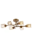 AVONNI AR-60271-6E Eskitme Kaplama Modern Avize E27 Metal Cam 80x40cm - 1