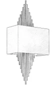 AVONNI AP-62175-01 Siyah Boyalı Aplik E14 Metal 25x13cm - 2