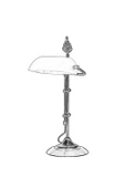 AVONNI ML-9063-WHITE Eskitme Kaplama Masa Lambası E27 Metal Cam 30x20cm - 3