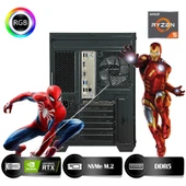 HYPER ROCKET One HRA324060 Ryzen 7 8700F 32GB Ram 1TB Nvme M.2 SSD RTX4060 8GB Masaüstü Oyuncu Bilgisayarı - 4