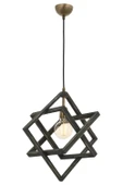 AVONNI AV-60160-1G Eskitme Kaplama Modern Avize E27 Ahşap Metal 30cm - 1
