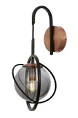 AVONNI AP-60291-1BSY Siyah Boyalı Aplik E14 Metal Cam 22x24cm - 1
