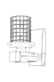 AVONNI AP-60002-1E Eskitme Kaplama Aplik E27 Metal Ahşap Cam 15x20cm - 2