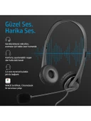 Kablolu Stereo Mikrofonlu 3.5mm Aux Kulaklık Siyah 428H6AA - 6