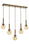 AVONNI AV-60216-5EY Eskitme Kaplama Modern Avize E27 Metal Cam 80x13cm - 1