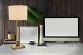 AVONNI ML-9108-1E Eskitme Kaplama Masa Lambası E27 Metal Kumaş 30cm - 3