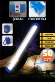 Şarjlı Işıldak Mıknatıslı Kamp Lambası 1500 Lm 3 MOD Elektrikli Acil Durum El Feneri 50cm PR305 - 1