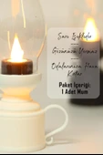 Led Mum Vintage Retro Gaz Lambası Tip Dumansız Pilli Alevli Dekoratif Yapay Mum Işıldak Beyaz 1037-5 - 3