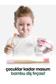 T-brush Vegan Bambu Çocuk Diş Fırçası Yumuşak Pembe - 5