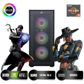 HYPER ROCKET Peak HRA323060 Ryzen 7 8700F 32GB Ram 1TB Nvme M.2 SSD RTX3060 12GB Masaüstü Oyuncu Bilgisayarı - 1