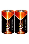Rio 2li Büyük Boy Pil R20 D-Size Pil D Boy Pil Oyuncak Pili Çinko Karbon Pil Zn-C 1.5 V - 2