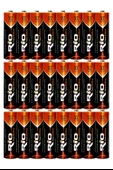 Rio 24lü AA R6P Kalın Kalem Pil Saat Pili Çinko Karbon Pil Zn-C 1.5V - 2