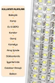 36 LED Şarjlı Işıldak POWER Lambası Otomatik Yanan Fener 2 Kademeli Elektrikli El Feneri 47733 - 7